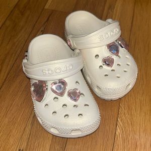 Heart Gem Crocs - Toddler 8C - Great Condition